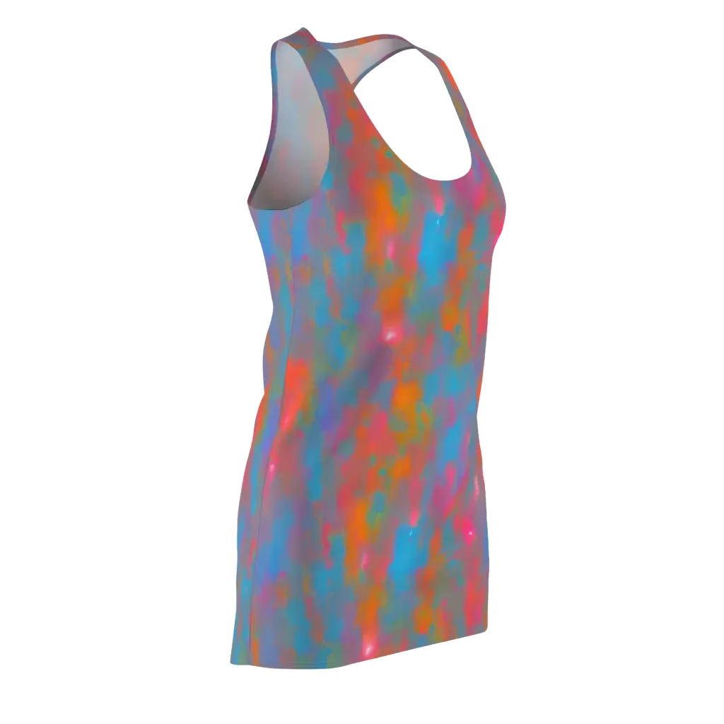 Electric Colorwash on Racerback Dress — Front Side