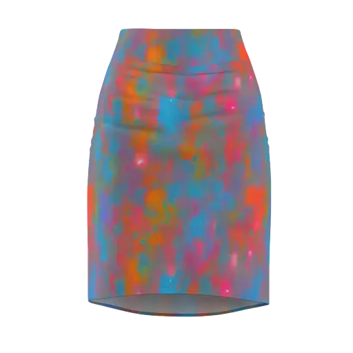 Electric Colorwash on a Pencil Skirt