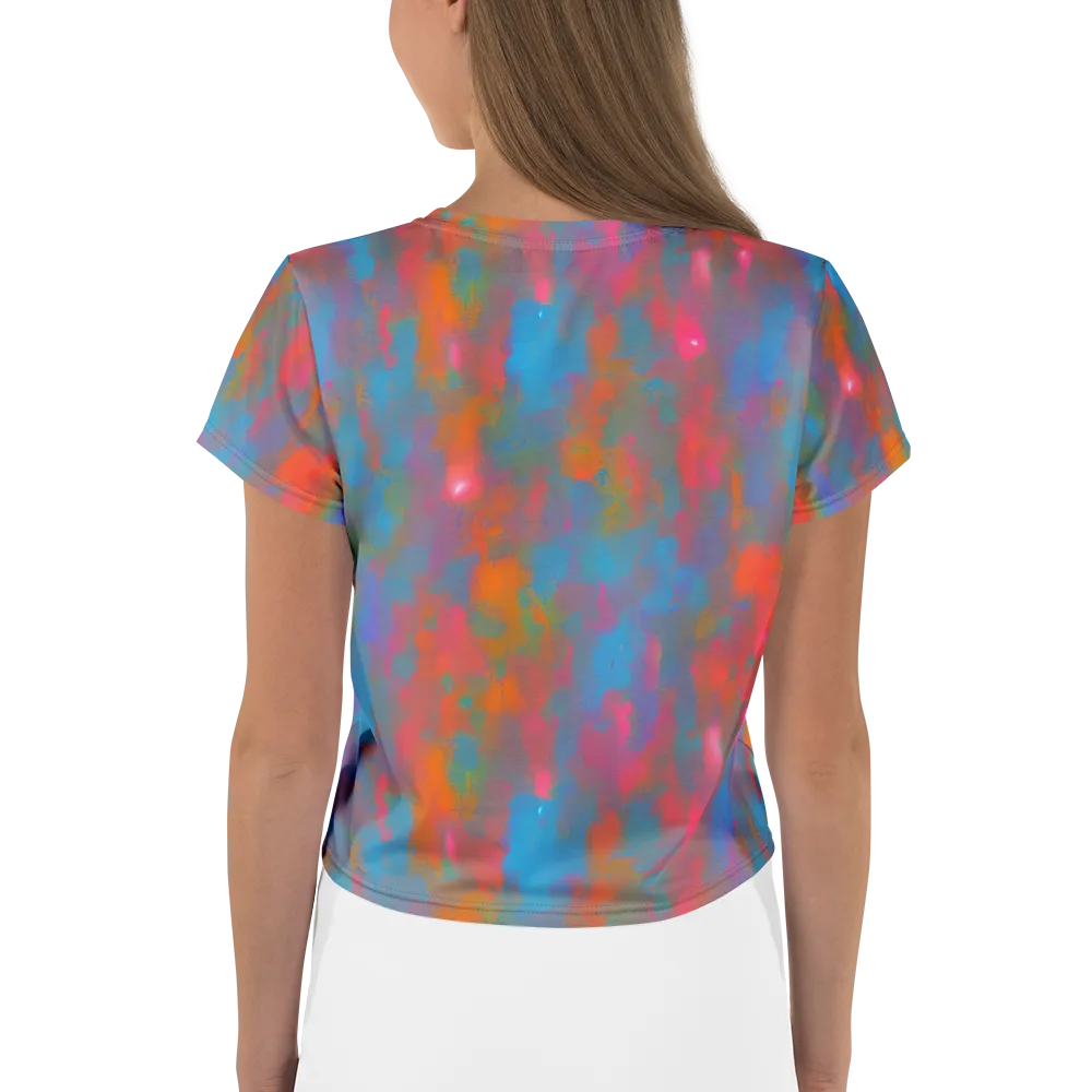 Electric Colorwash on Crop Tee — Back