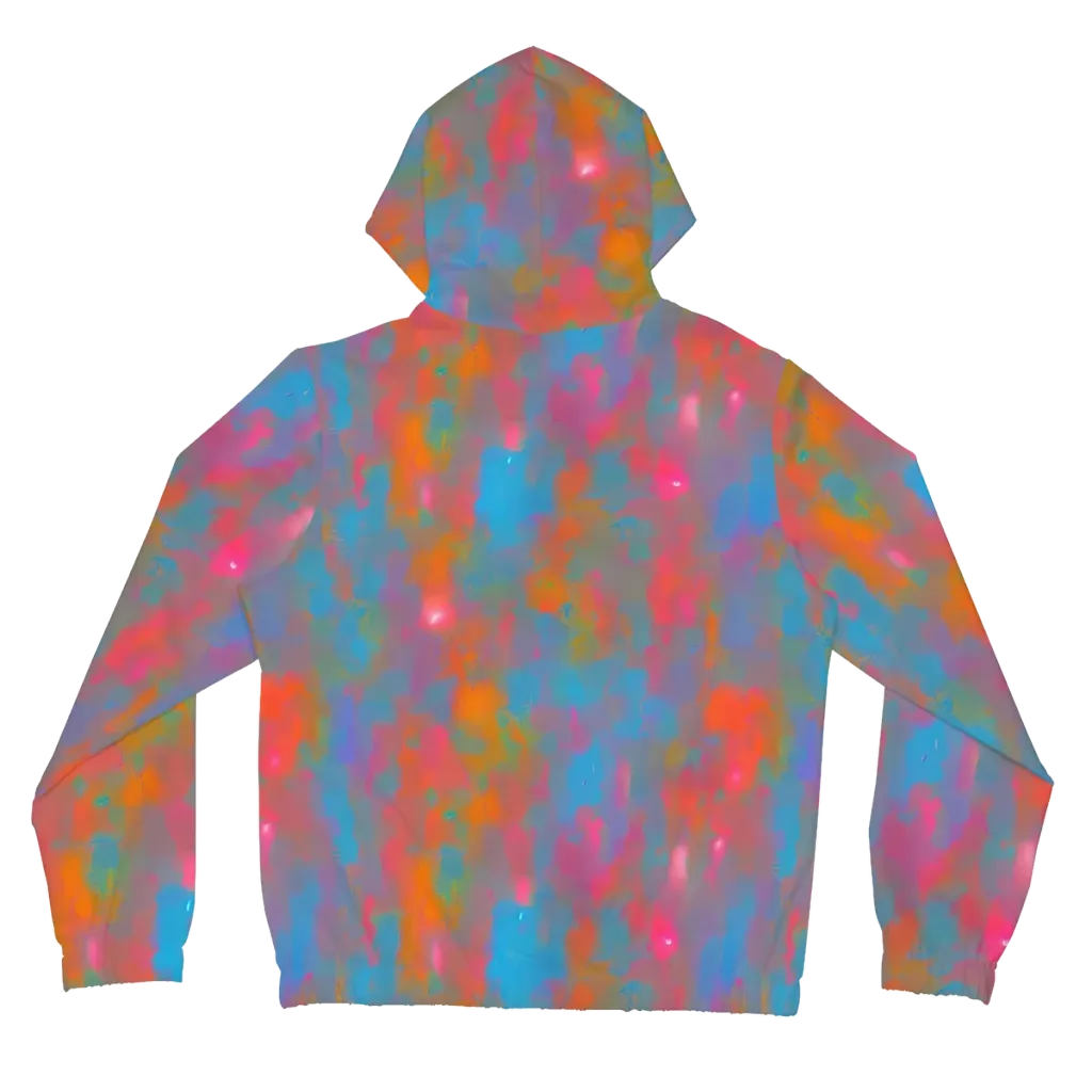 Electric Colorwash on Women's Full-Zip Hoodie — Back