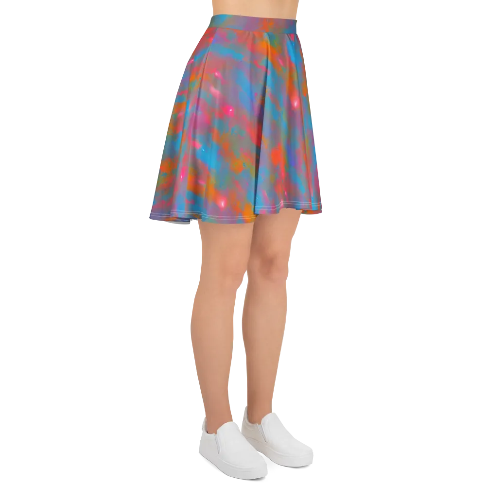 Electric Colorwash on Skater Skirt — Right