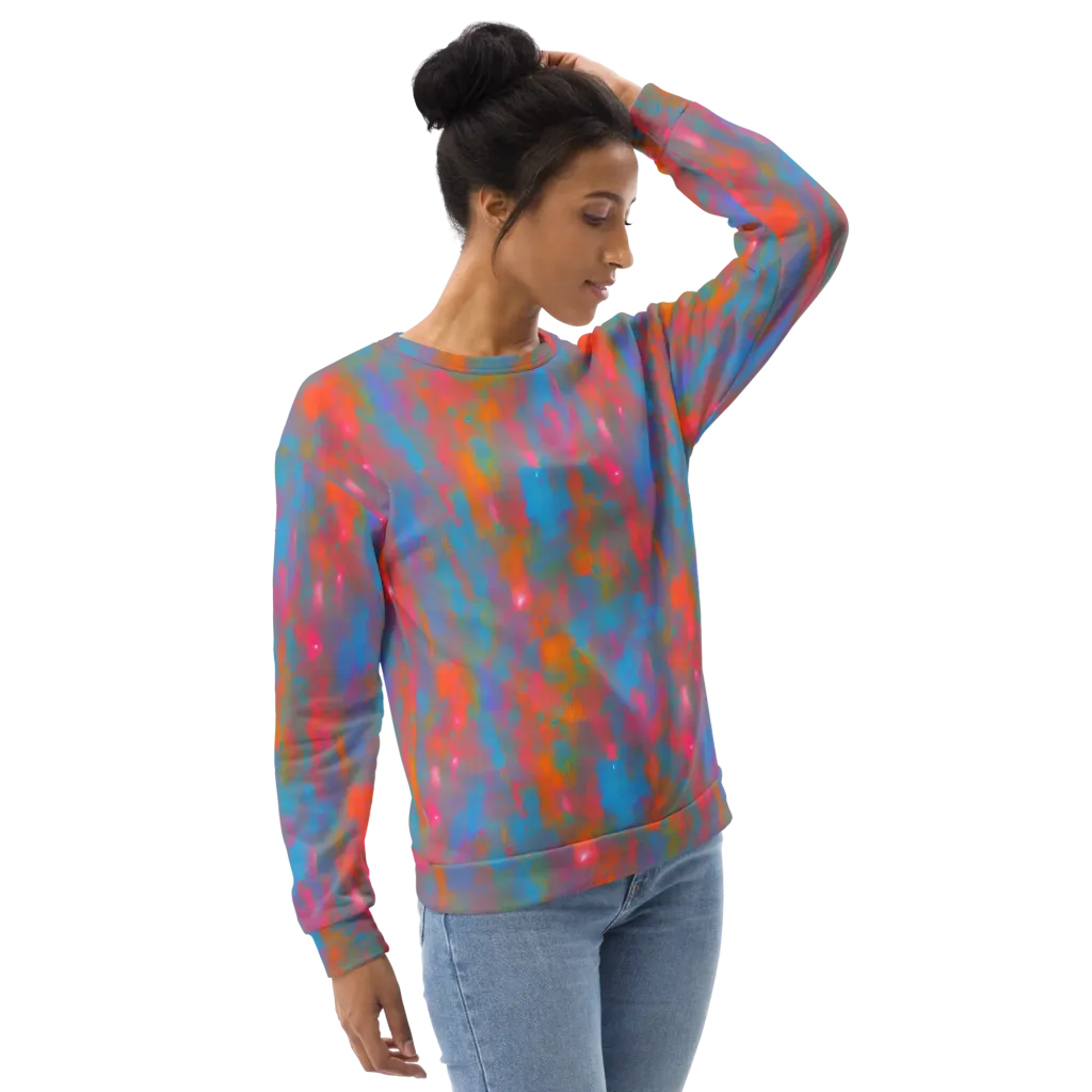 Electric Colorwash on Sweatshirt — Right Front