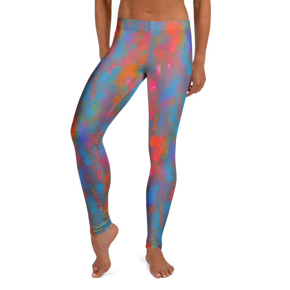 Electric Colorwash on Leggings — Front