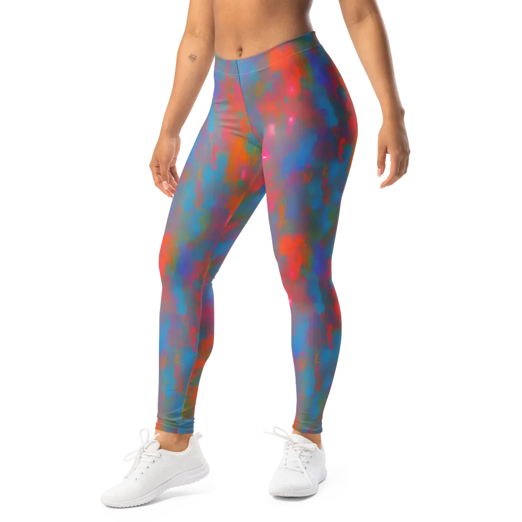 Electric Colorwash on Leggings — Left Front