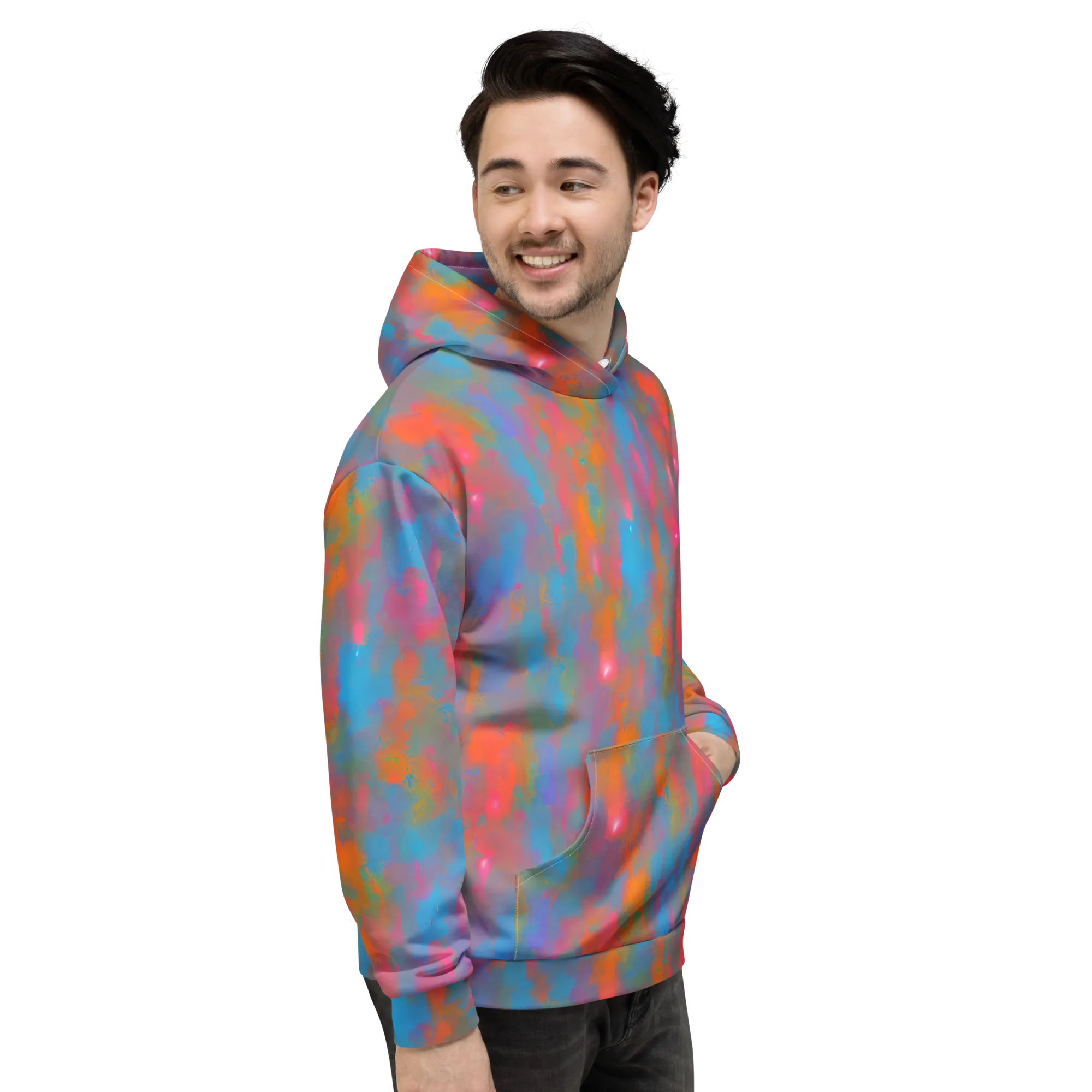 Electric Colorwash on Hoodie — Right