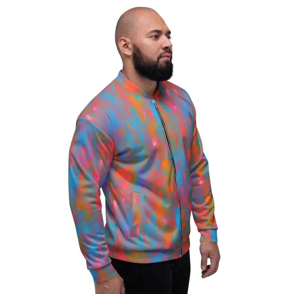 Electric Colorwash on Bomber Jacket — Right