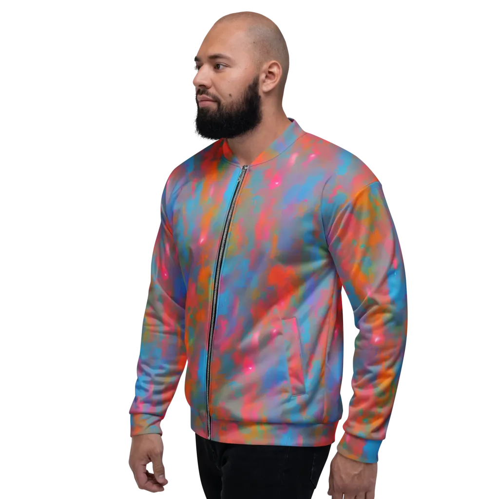 Electric Colorwash on Bomber Jacket — Left