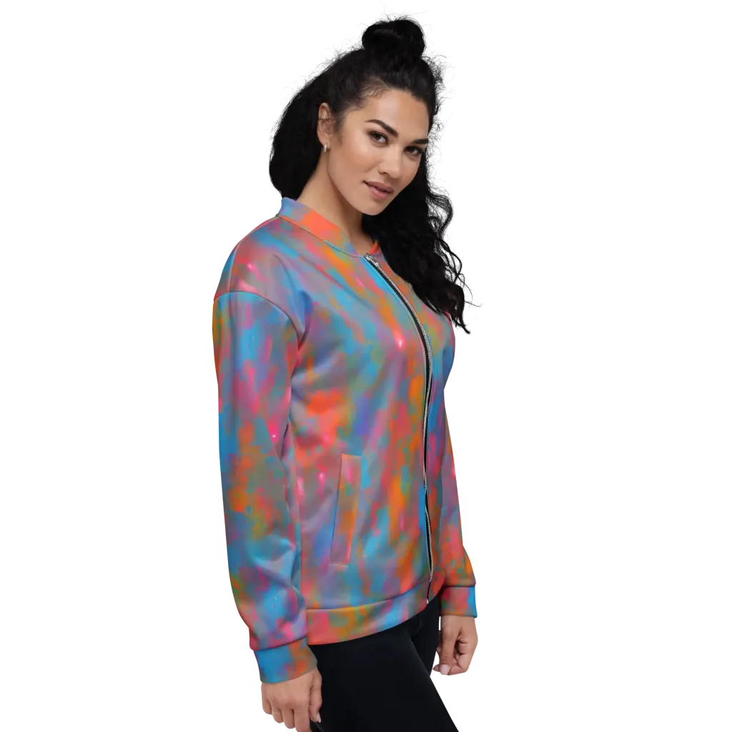 Electric Colorwash on Bomber Jacket — Right