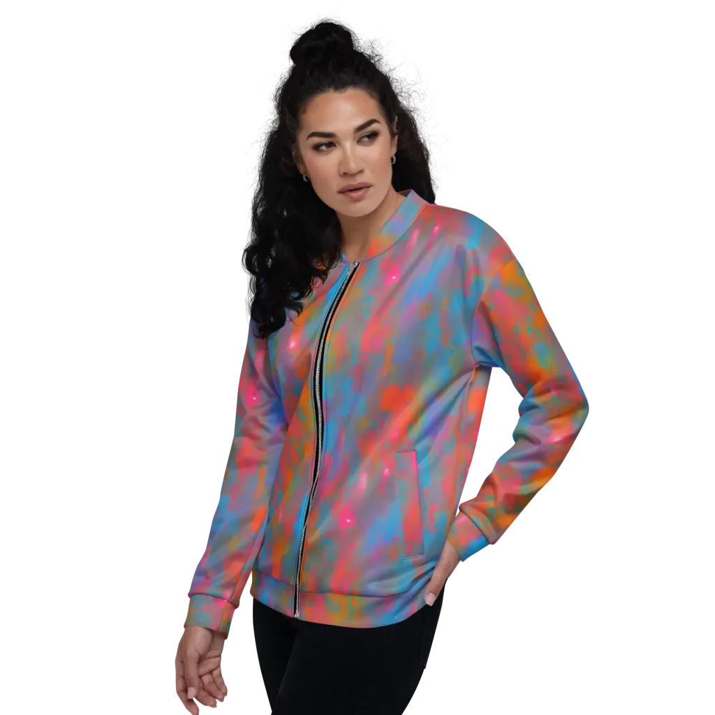 Electric Colorwash on Bomber Jacket — Left