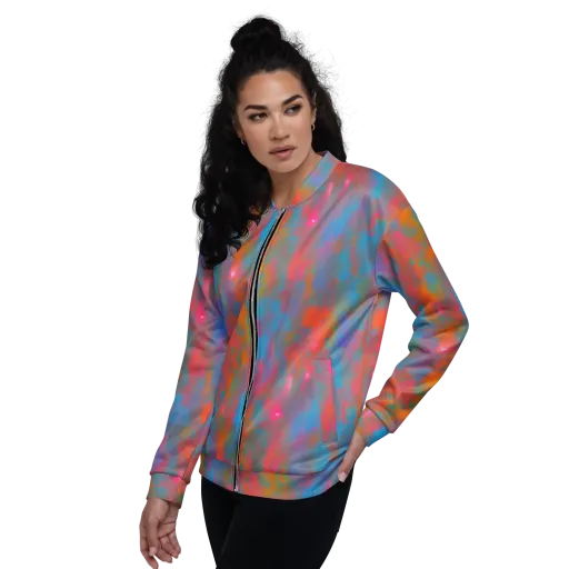 Electric Colorwash on a Bomber Jacket