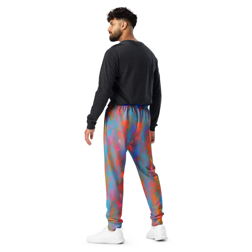 Electric Colorwash on Men's Joggers — Back
