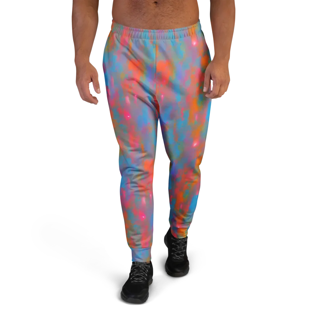 Electric Colorwash on Men's Joggers — Front