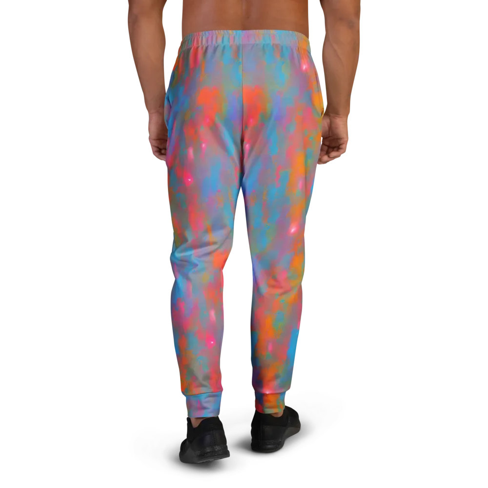 Electric Colorwash on Men's Joggers — Back