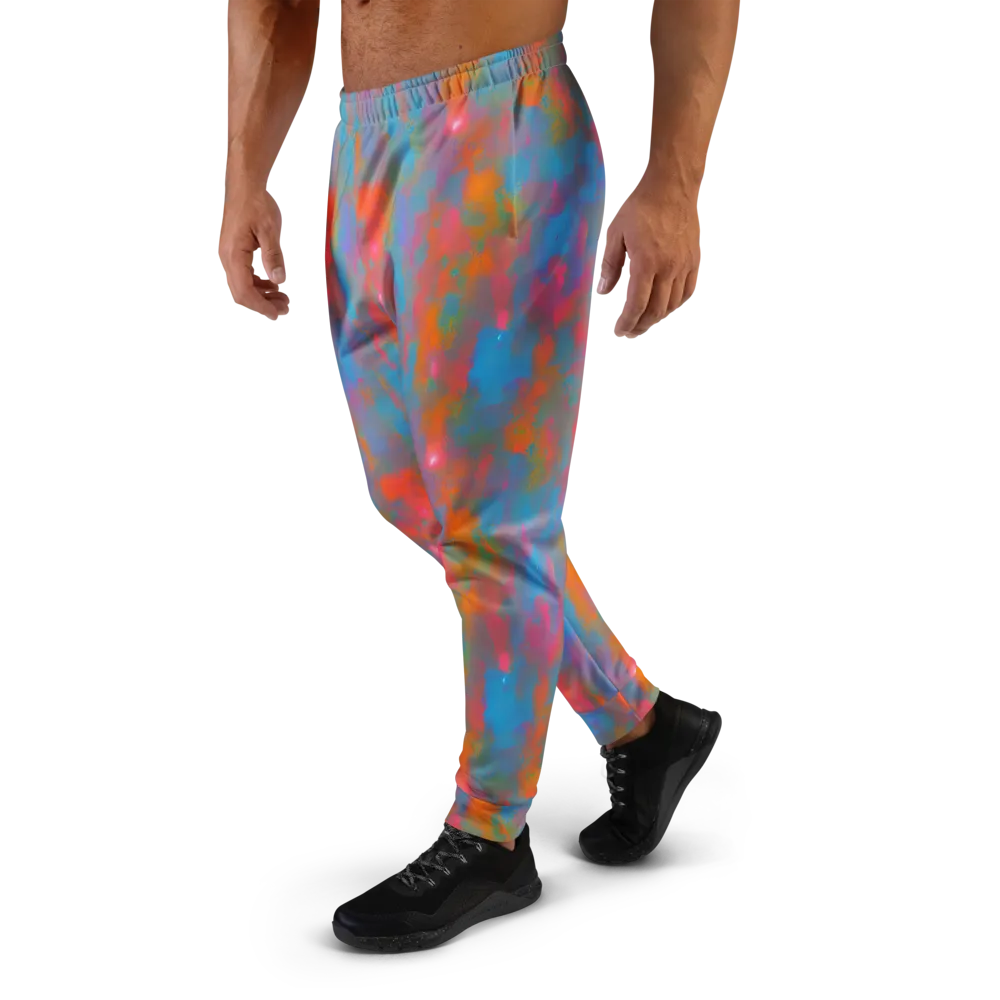 Electric Colorwash on Men's Joggers — Left