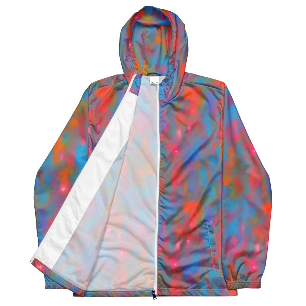 Electric Colorwash on Men's Windbreaker — Front