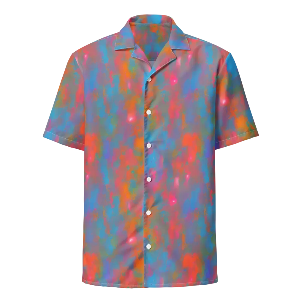 Electric Colorwash on Button Shirt — Front
