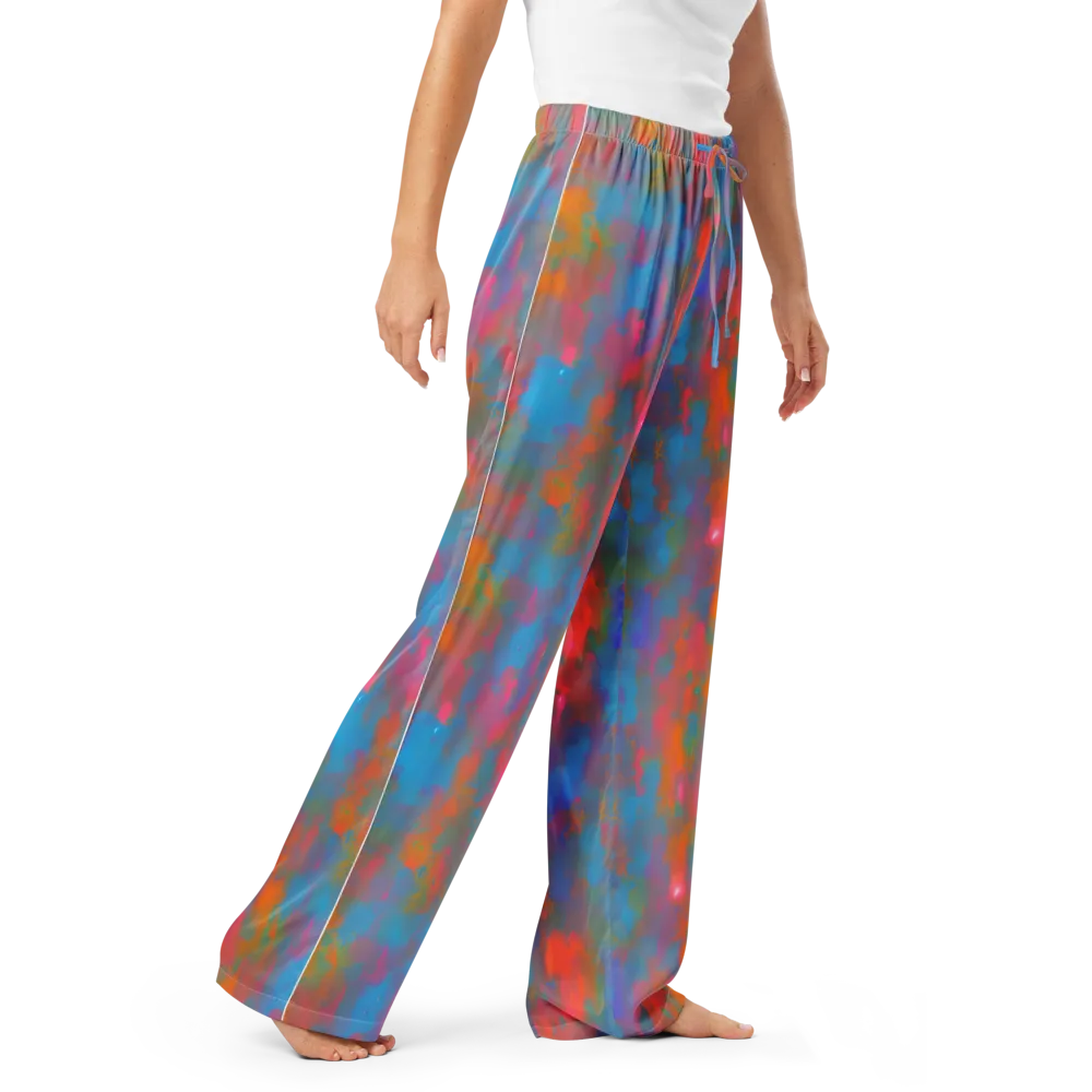 Electric Colorwash on Women's Pajama Pants — Right Front