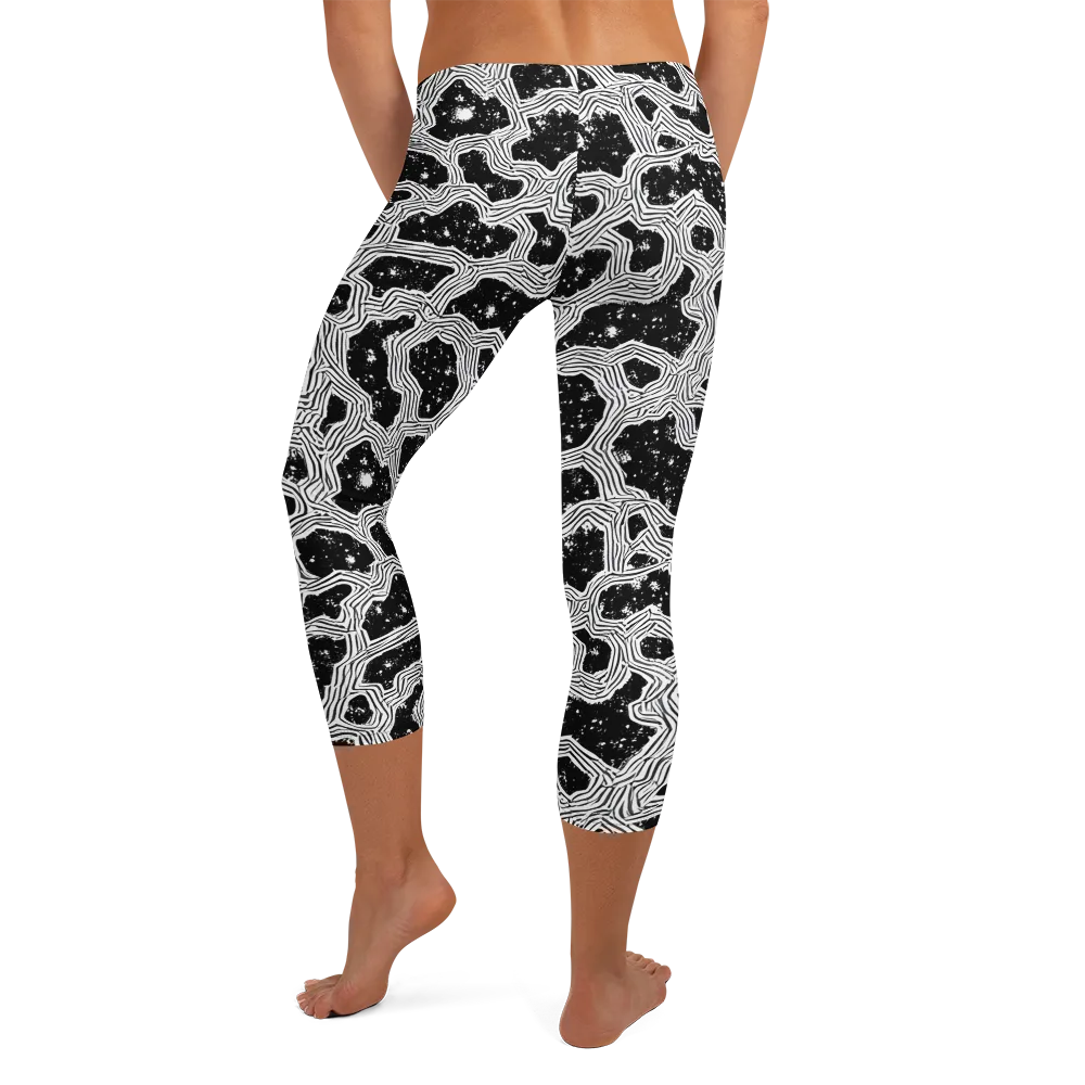 Inkstone Circuit on Capri Leggings — Back