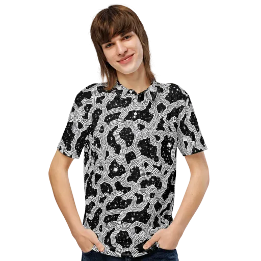 Inkstone Circuit on a Men's Slim Fit Polo Shirt