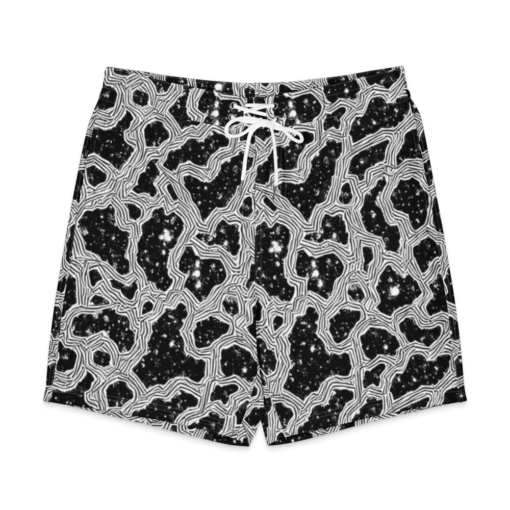 Inkstone Circuit on Men's Board Shorts — Front