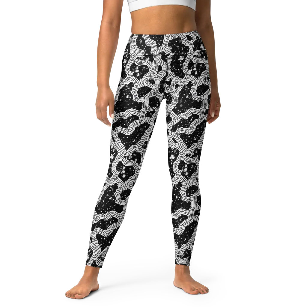 Inkstone Circuit on Yoga Leggings — Front