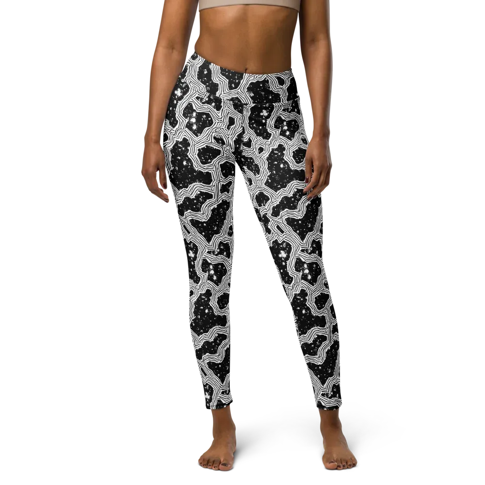 Inkstone Circuit on Yoga Leggings — Front