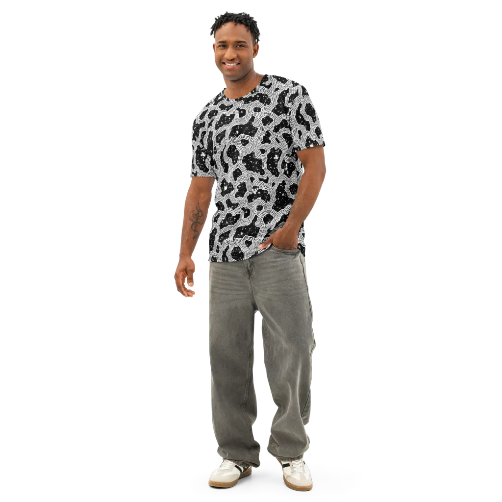 Inkstone Circuit on Men's Cotton Crew Neck T-Shirt — Front