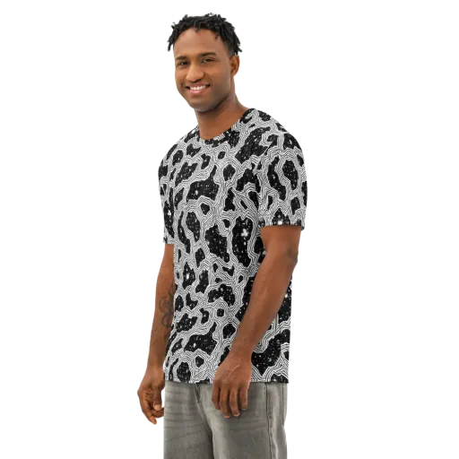 Inkstone Circuit on a Men's Cotton Crew Neck T-Shirt