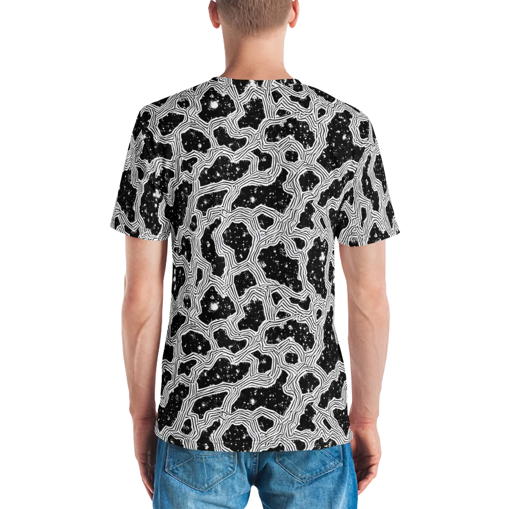 Inkstone Circuit on Men's Crew Neck T-Shirt — Back