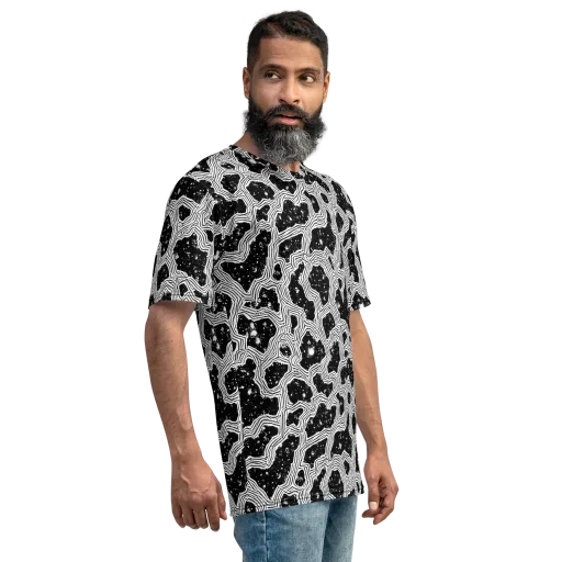 Inkstone Circuit on a Men's Crew Neck T-Shirt