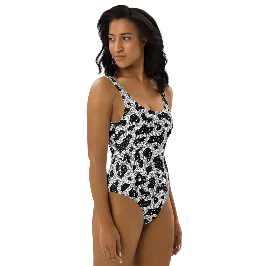 Inkstone Circuit on One-Piece Swimsuit — Right