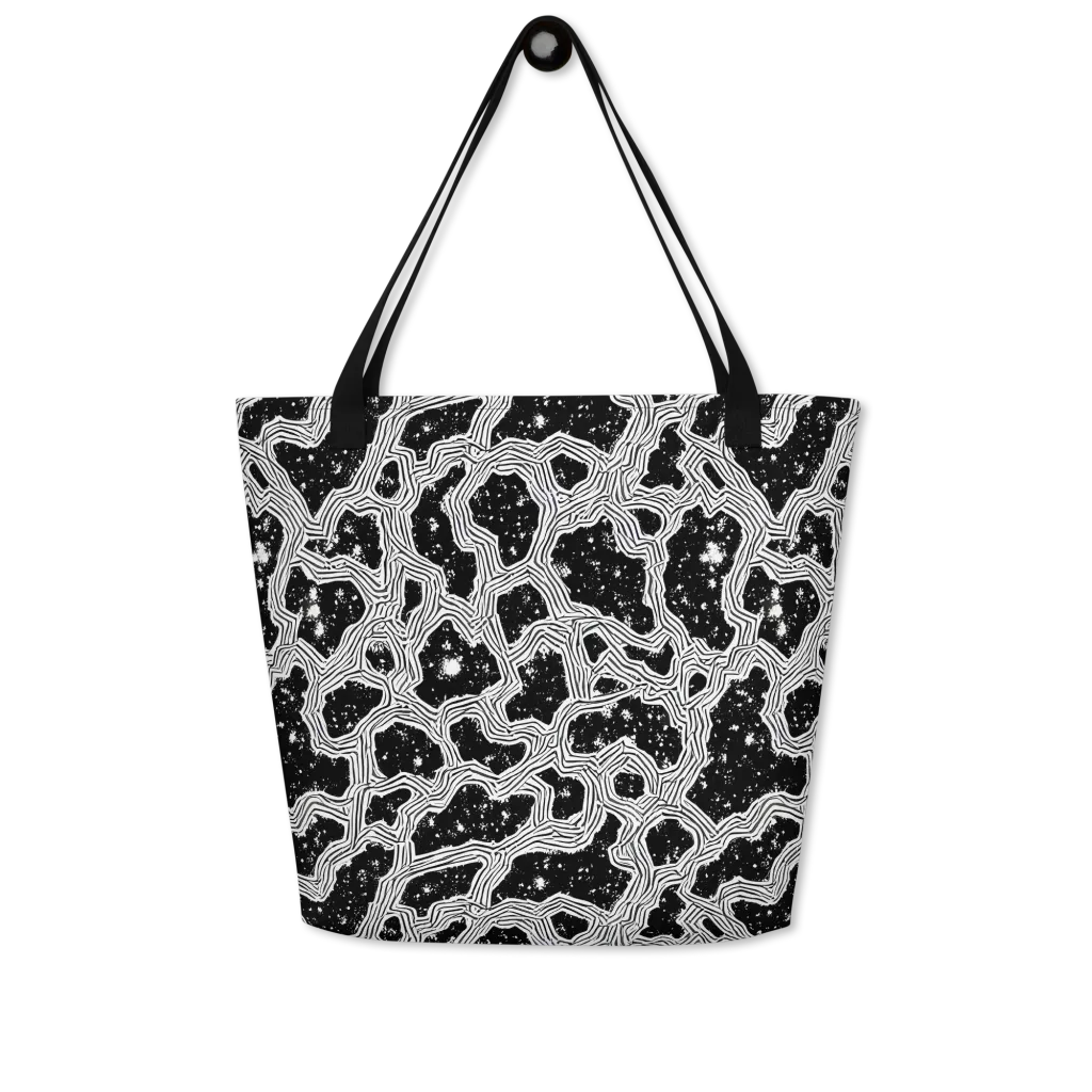 Inkstone Circuit on Large Tote Bag W/ Pocket — Front