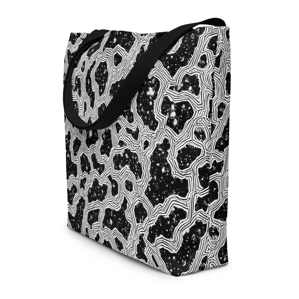 Inkstone Circuit on Large Tote Bag W/ Pocket — Front