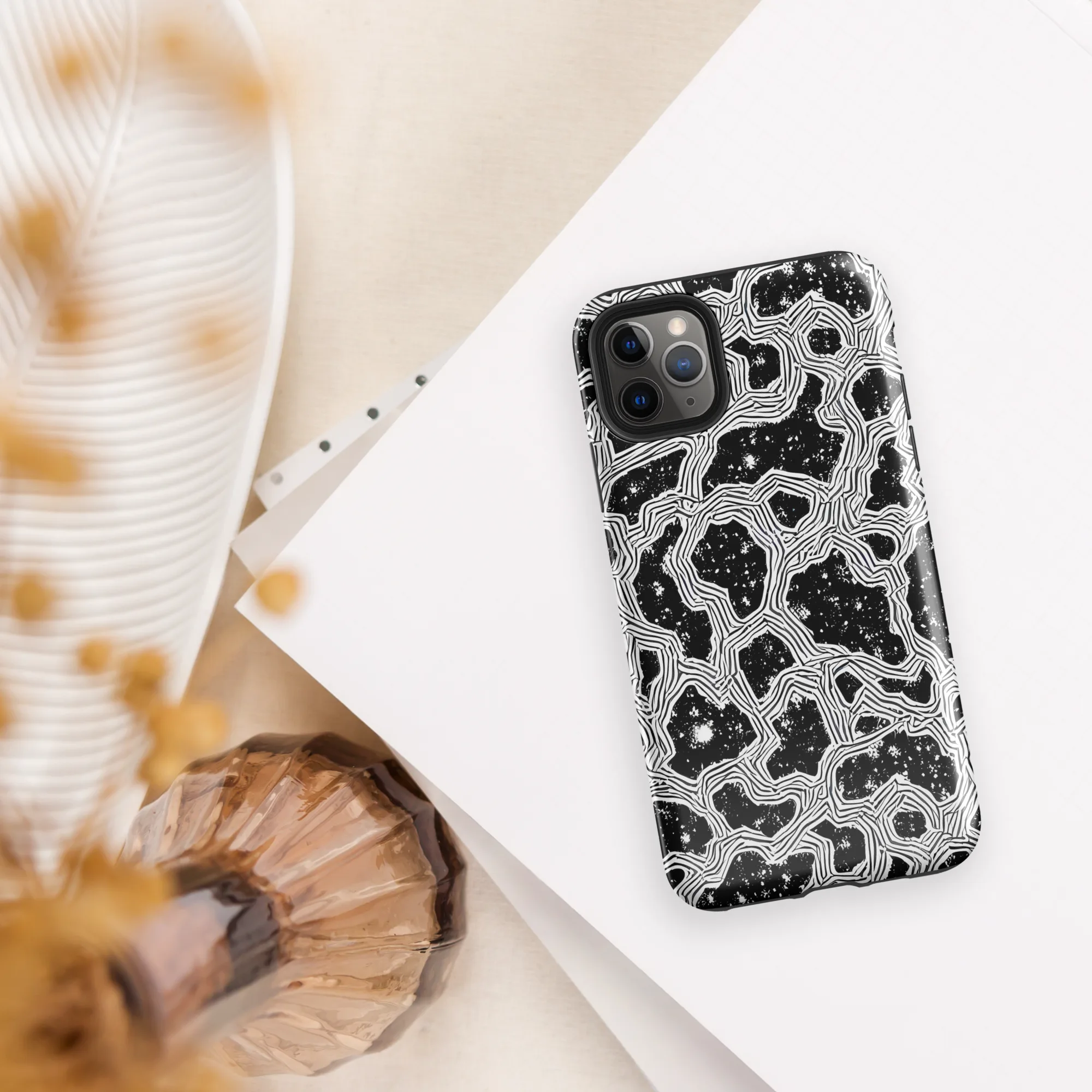 Inkstone Circuit on Tough Case for iPhone® — Front