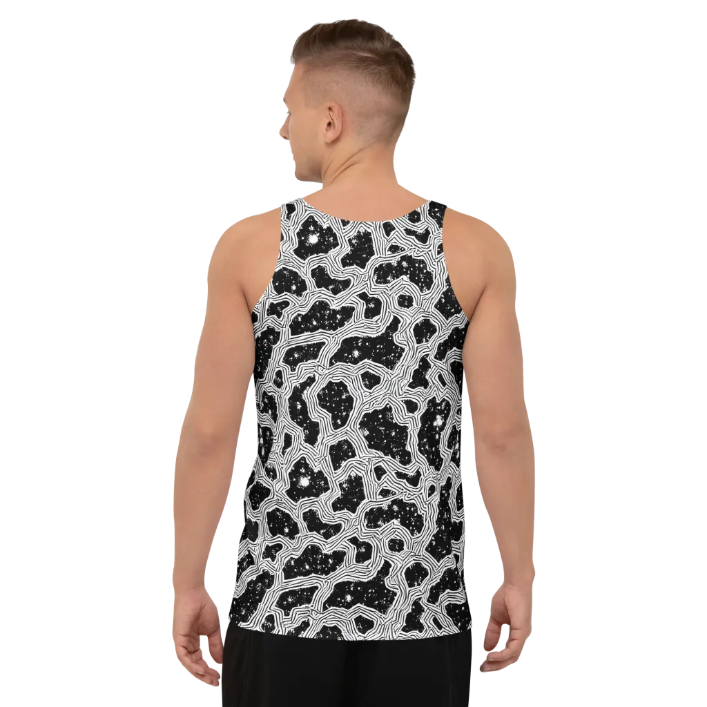 Inkstone Circuit on Men's Tank Top — Back