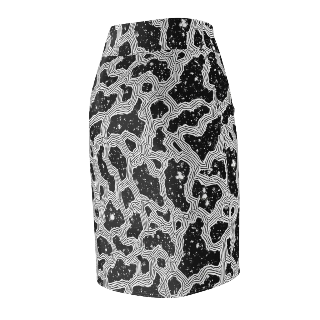Inkstone Circuit on Pencil Skirt — Back Side