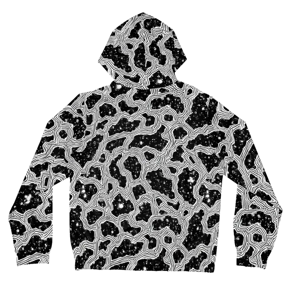 Inkstone Circuit on Women's Full-Zip Hoodie — Back