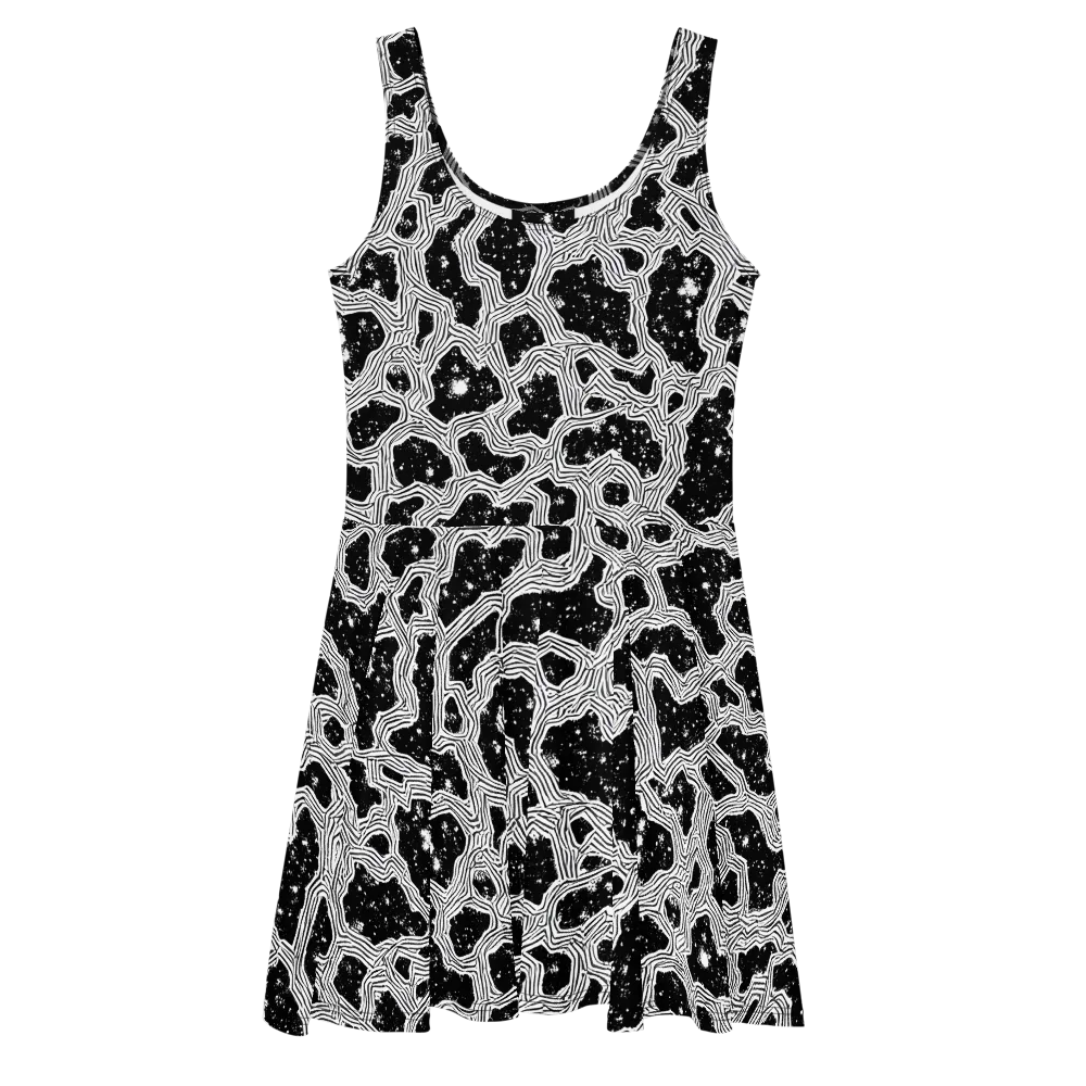 Inkstone Circuit on Skater Dress — Front