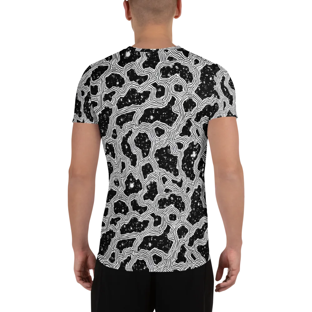 Inkstone Circuit on Men's Athletic T-Shirt — Back