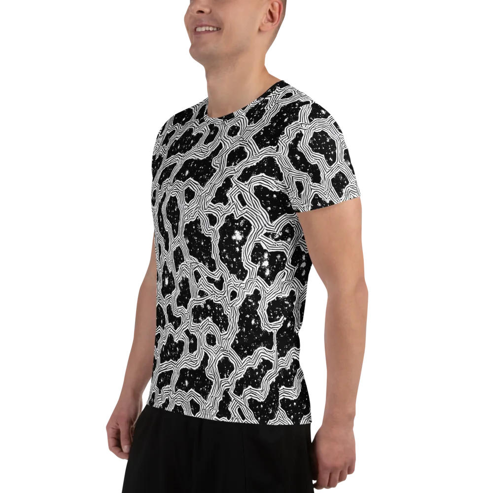 Inkstone Circuit on Men's Athletic T-Shirt — Left