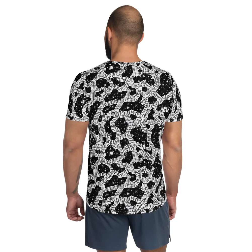 Inkstone Circuit on Men's Athletic T-Shirt — Back