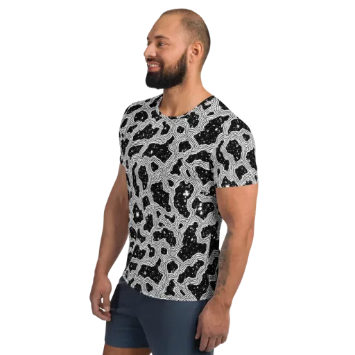 Inkstone Circuit on a Men's Athletic T-Shirt