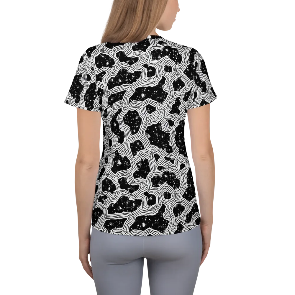 Inkstone Circuit on Women's Athletic T-Shirt — Back