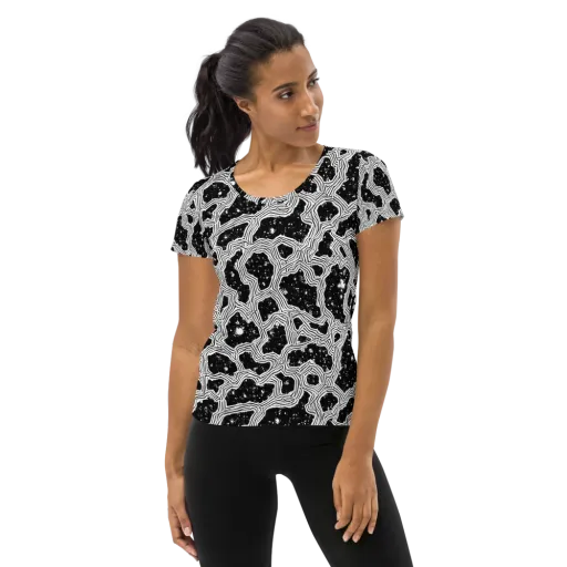 Inkstone Circuit on a Women's Athletic T-Shirt