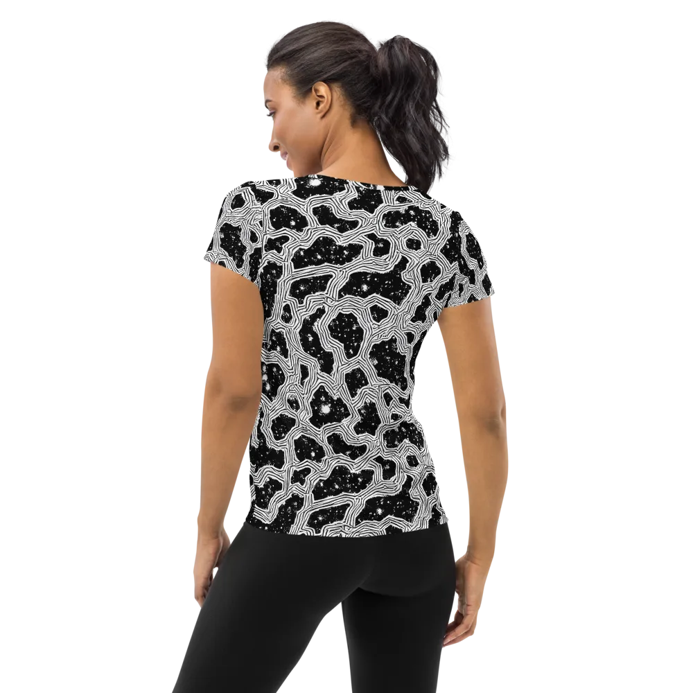 Inkstone Circuit on Women's Athletic T-Shirt — Back