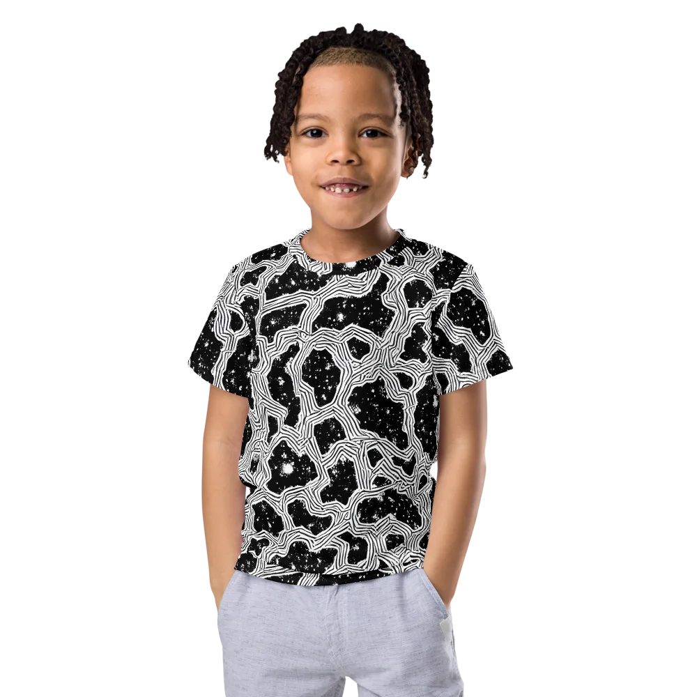 Inkstone Circuit on Kids Crew Neck T-Shirt — Front