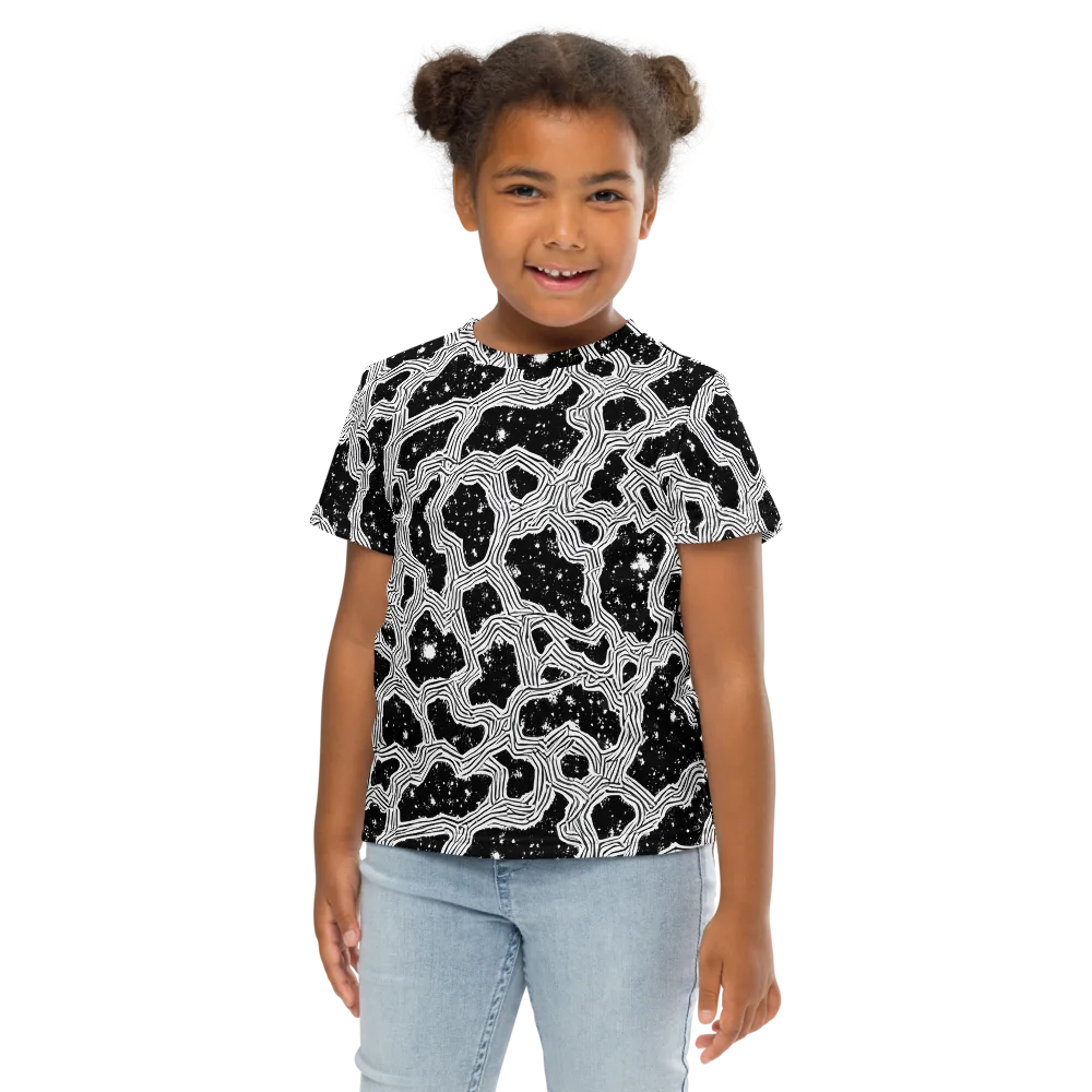 Inkstone Circuit on Kids Crew Neck T-Shirt — Front