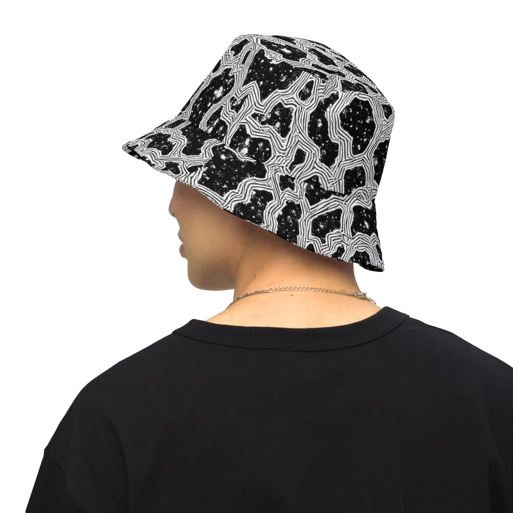 Inkstone Circuit on Reversible Bucket Hat — Back Inside