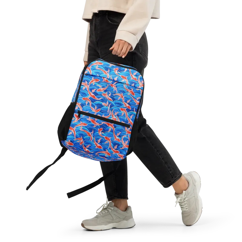 Redfin Reverie on Utility Backpack — Front