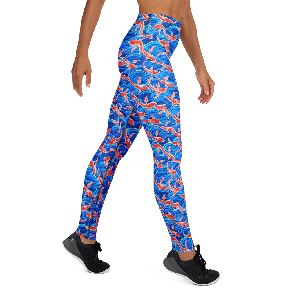 Redfin Reverie on Yoga Leggings — Right